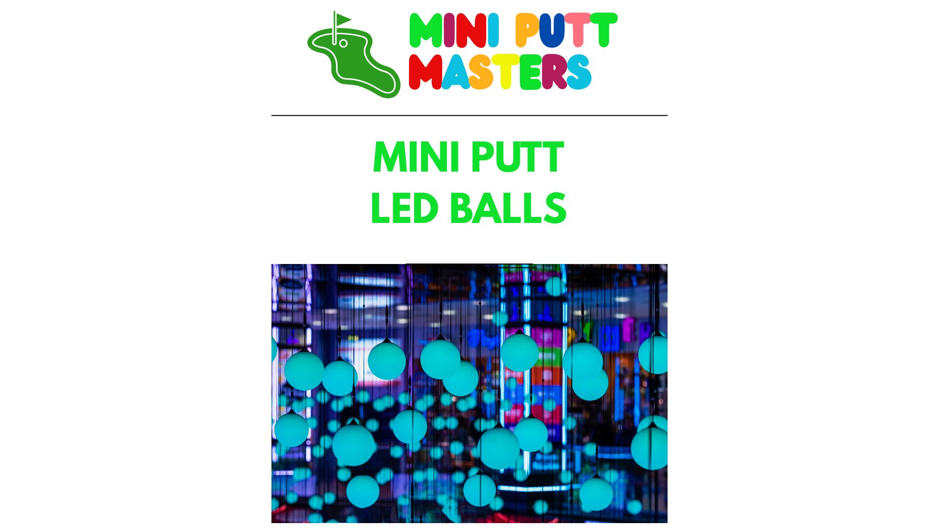 Illuminating Fun: The Rise of Mini Putt LED Balls